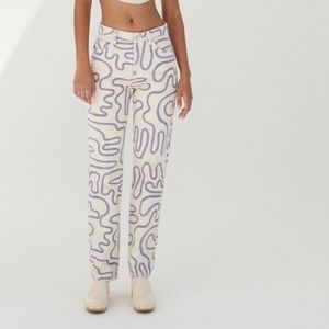 Zara Printed Leg Jean